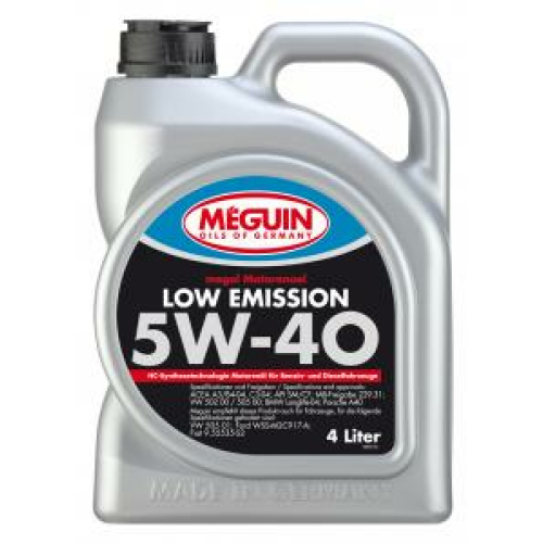 НС-синтетическое моторное масло Megol Motorenoel Low Emission 5W-40 - 4 л