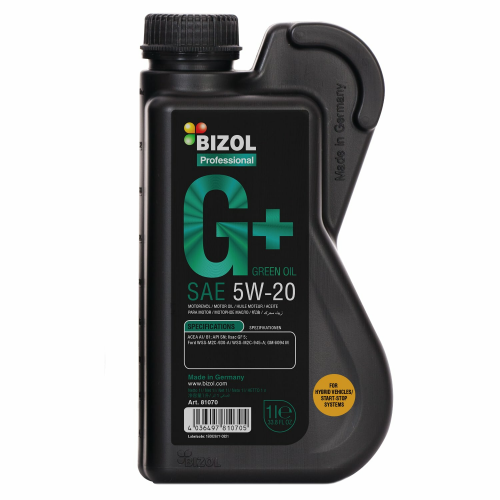 Синтетическое моторное масло Green Oil+ 5W-20 - 1 л